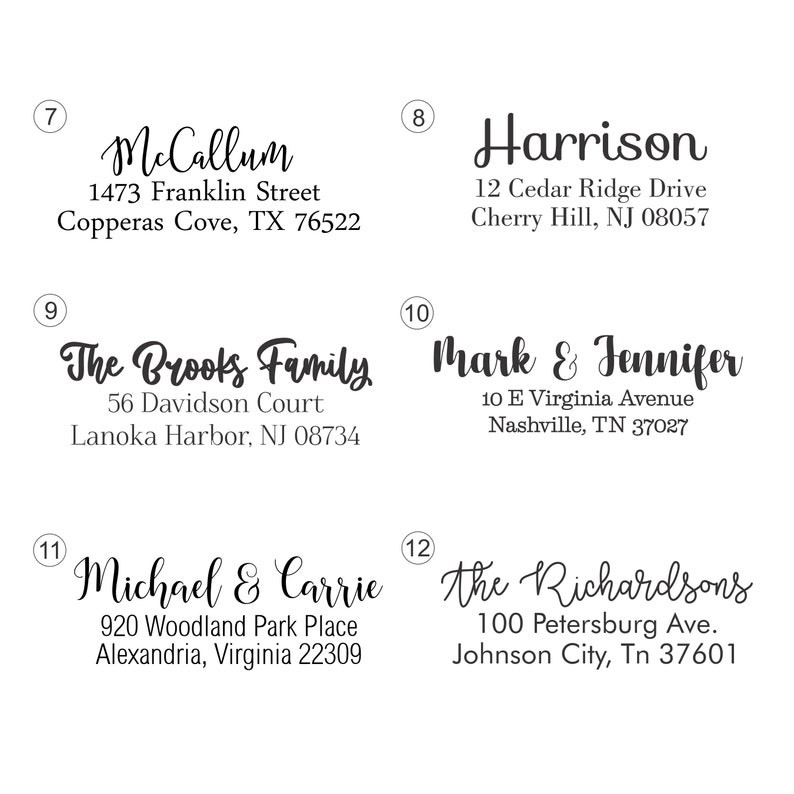 Personalized Return Address Stamp Self Inking Return Address Stamp Personalized Address Stamp Custom Stamp image 5