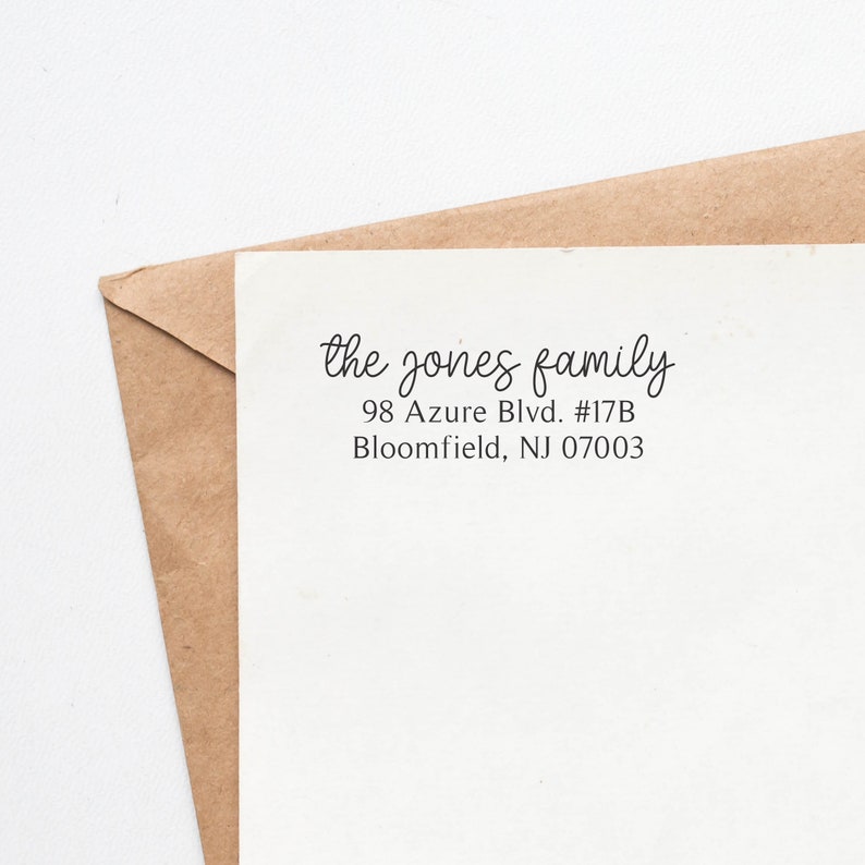 Personalized Address Stamp Return Address Stamp Self Ink Address Home Address Stamp Address Stamper Wedding Stamper Self Inking Stamp image 3