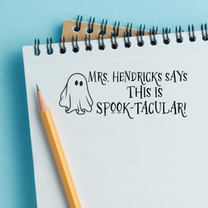 Halloween Teacher Stamp, Personalized Teacher Stamp, Teacher Stamper, Classroom Teacher Stamp, Custom Teacher Stamp, Gift for Teacher