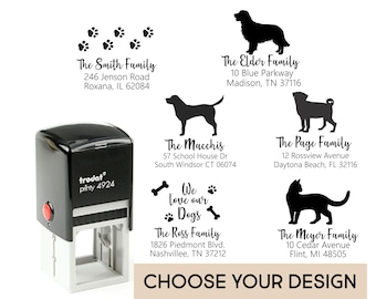 Custom Return Address Stamp Dog Stamp Pet Stamp Dog Lover Pet Rubber Stamp Personalized Address Stamp Animal Lover Dog Mom Dog Dad
