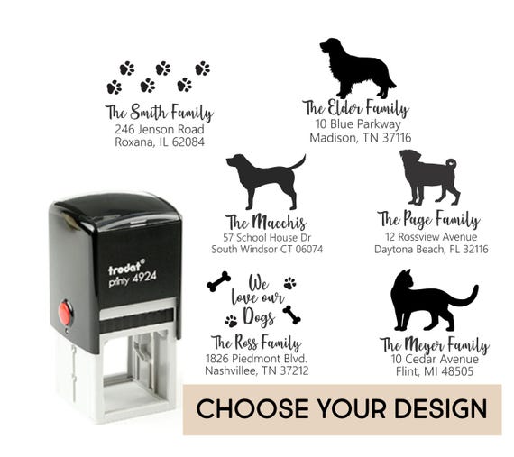Custom Return Address Stamp Dog Stamp Pet Stamp Dog Lover Pet