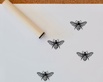 BeeStamp | Bee  Mini Stamp | Kids stamp | Craft Stamp | Craft supplies |Planner Stamps | Mini Stamps | Scrapbooking Stamps