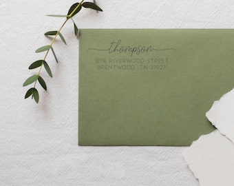 Modern Address Stamp | Return Address Stamp | Create personalized Stamp | Minimalist Address Stamp | Save the date | Self Inking Stamper