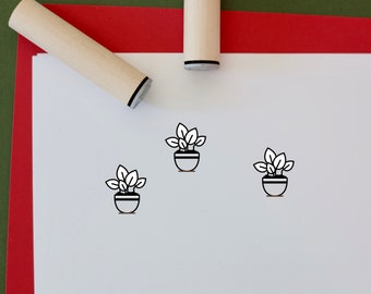 Plant Stamp l Plant Stamp l Kids stamp | Craft Stamp | Craft supplies |Planner Stamps | Mini Stamps | Scrapbooking Stamps