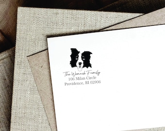 Custom Address Stamp | Dog Lover Gift | Best Self Inking Stamp | Pet Parent | Personalized Stamp | Gifts under 20 | Pet Portrait | Dog Mom