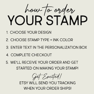 a black and white photo with the words how to order your stamp