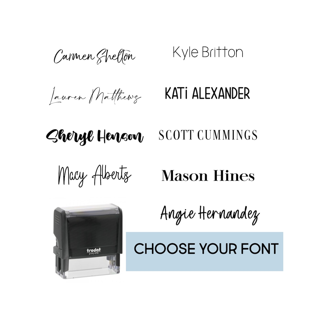 Personalized Name Stamp | Self Inking Signature Stamp | Personalized Self Inking Name Stamp | Calligraphy Name Stamp | Custom Stamp