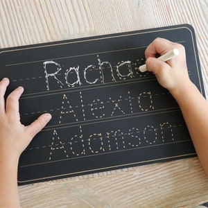 Name Tracing Chalkboard Name Chalkboard Toddler Chalkboard Toddler Play Child Gift Educational Toy Name Practice Writing Practice