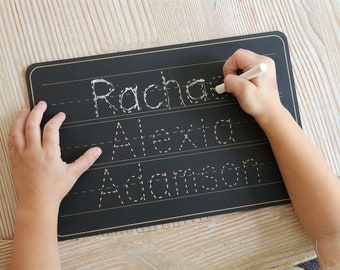 Name Tracing Chalkboard Name Chalkboard Toddler Chalkboard Toddler Play Child Gift Educational Toy Name Practice Writing Practice