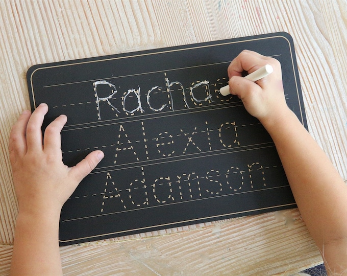 Name Tracing Chalkboard Name Chalkboard Toddler Chalkboard Toddler Play Child Gift Educational Toy Name Practice Writing Practice