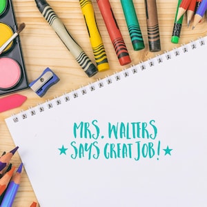 Personalized Teacher Stamp | Teacher Stamper | Personalized Teacher Gift | Classroom Teacher Stamp | Custom Teacher Stamp | Gift for Teacher