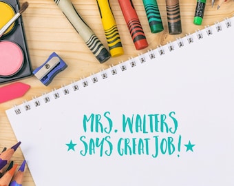 Personalized Teacher Stamp | Teacher Stamper | Personalized Teacher Gift | Classroom Teacher Stamp | Custom Teacher Stamp | Gift for Teacher
