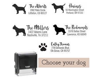 Custom Dog Stamp Personalized Address Stamp Pet Stamp Dog Lover Gift Personalized Dog Stamp Pet Address Label Self Inking Stamp