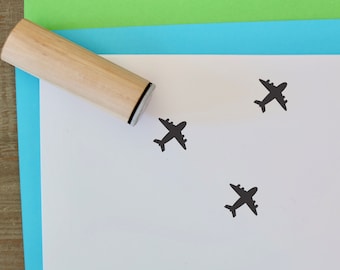 Airplane Rubber Stamp | Airplane Mini Stamp | Kids stamp | Craft Stamp | Craft supplies |Planner Stamps | Mini Stamps | Scrapbooking Stamps