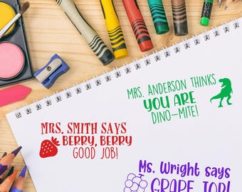 Personalized Teacher Stamp | Teacher Stamper | Personalized Teacher Gift | Classroom Teacher Stamp | Custom Teacher Stamp | Gift for Teacher