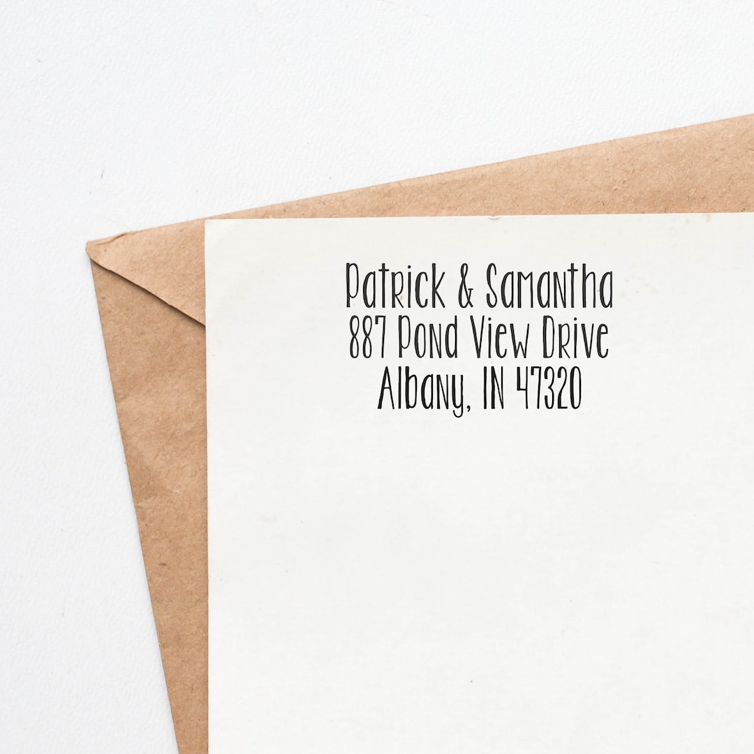 Personalized Return Address Stamp | Self Inking Return Address Stamp ...
