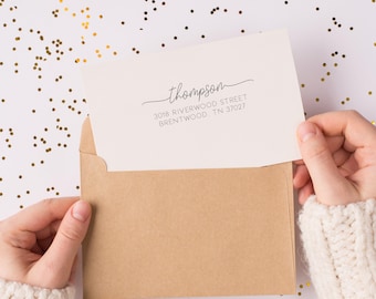 RETURN ADDRESS STAMP | Address Stamp Self Inking | Custom Stamp | Custom Address Stamp | Personalized Address Stamp | Personalized Gift