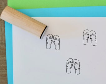 Flip Flop Stamp | Flip Flop Mini Stamp | Kids stamp | Craft Stamp | Craft supplies |Planner Stamps | Mini Stamps | Scrapbooking Stamps