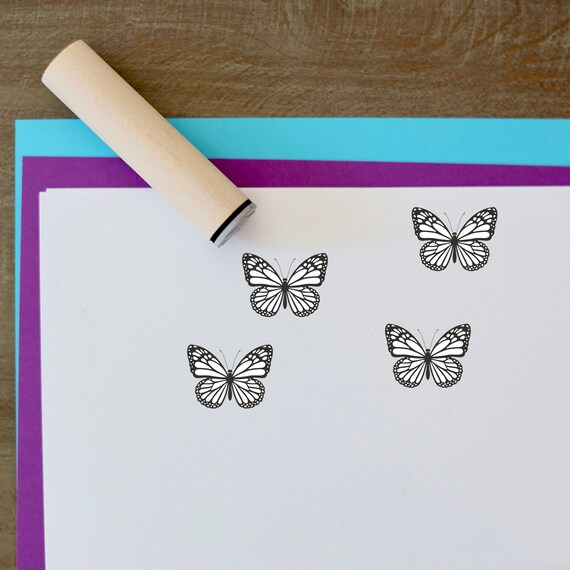 Butterfly Stamp butterfly Mini Stamp Kids Stamp Craft Etsy