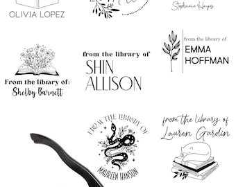 Personalized Book Embosser – Custom Library Embosser Stamp, From the Library Of, Gift for Book Lovers
