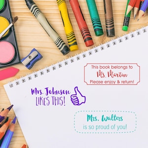 Personalised Teacher Stamps