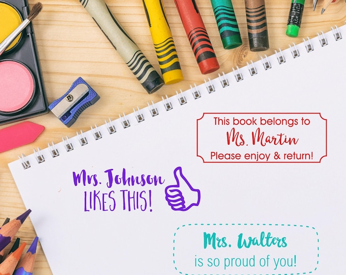 Personalized Teacher Stamp | Teacher Stamper | Personalized Teacher Gift | Classroom Teacher Stamp | Custom Teacher Stamp | Gift for Teacher
