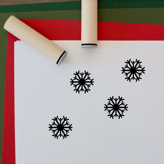 Snowflake Stamp l Snowflake Stamp l Kids stamp | Craft Stamp | Craft  supplies |Planner Stamps | Mini Stamps | Scrapbooking Stamps