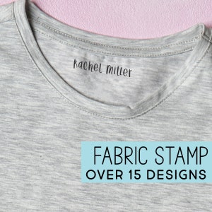 Custom Fabric Stamp | Clothing Stamp | Clothing Marker Stamp | Kids Name Stamp for clothing | Name Stamp | Label Stamp for Camp |Shirt Tag