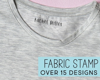 Custom Fabric Stamp | Clothing Stamp | Clothing Marker Stamp | Kids Name Stamp for clothing | Name Stamp | Label Stamp for Camp |Shirt Tag