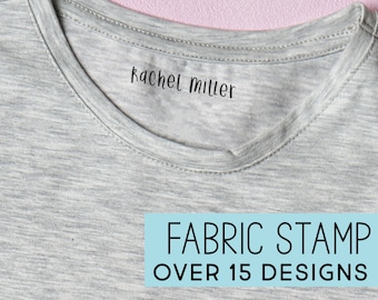 Custom Fabric Stamp | Clothing Stamp | Clothing Marker Stamp | Kids Name Stamp for clothing | Name Stamp | Label Stamp for Camp |Shirt Tag