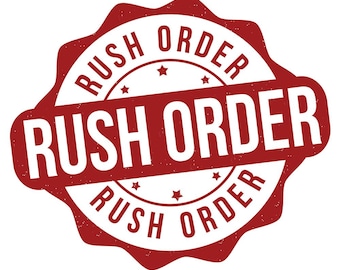 Expediting  Shipping + Rush Processing