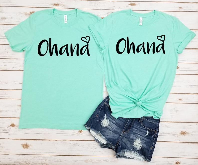 couples adult unisex shirt,Ohana Means Family,Inspired By Disney,Disney Shirts,Disney Couple Shirt,Disney Family Shirt,Gifts. Ohana Heart
