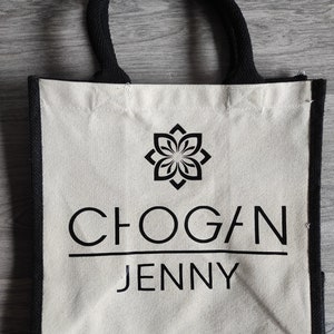 kleine Berater Tasche Chogan Jute natur/schwarz