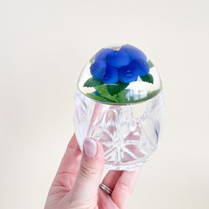 1990s Lucite Sugar Bowl with Blueberry Pattern, Retro Vintage, Table Accessory, Sugar Storage, Sugar pot, Kitsch, Coffee set, Original