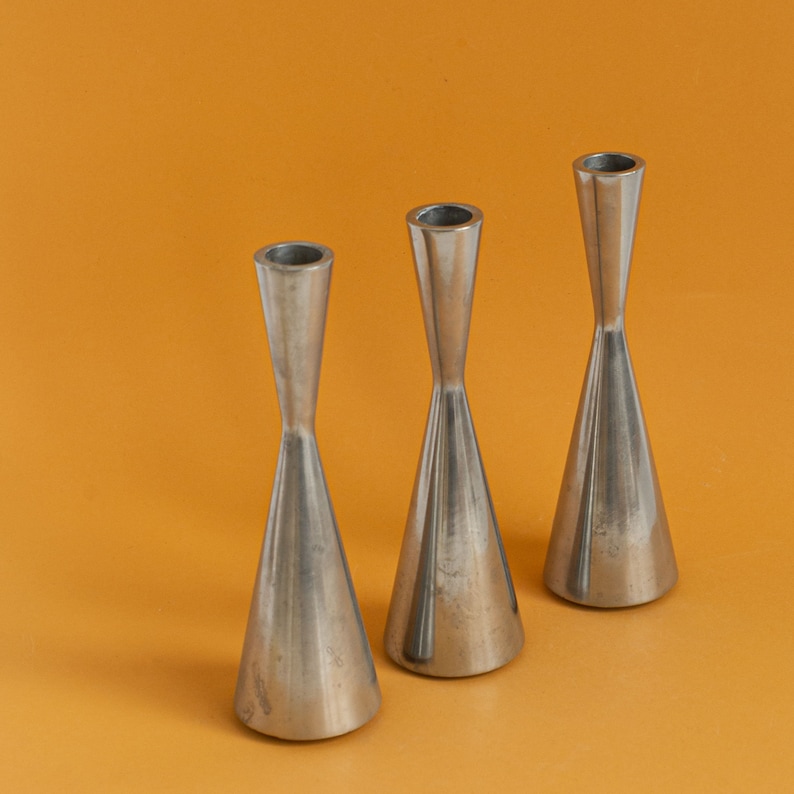 Metal Candle Holders Ikea Vintage Erika Pekkari Minimalist Etsy