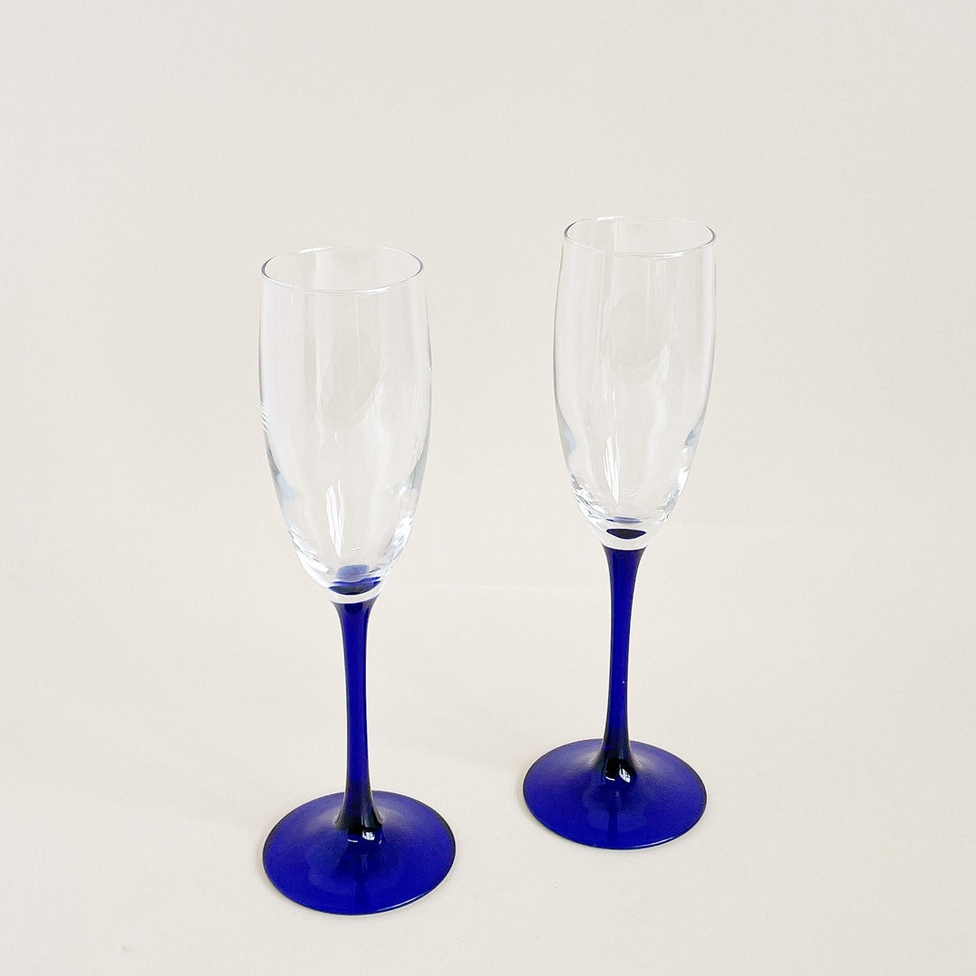 Bol Vintage Luminarc En Verre Cobalt Bleu - Années 70 - Fabriqué En France