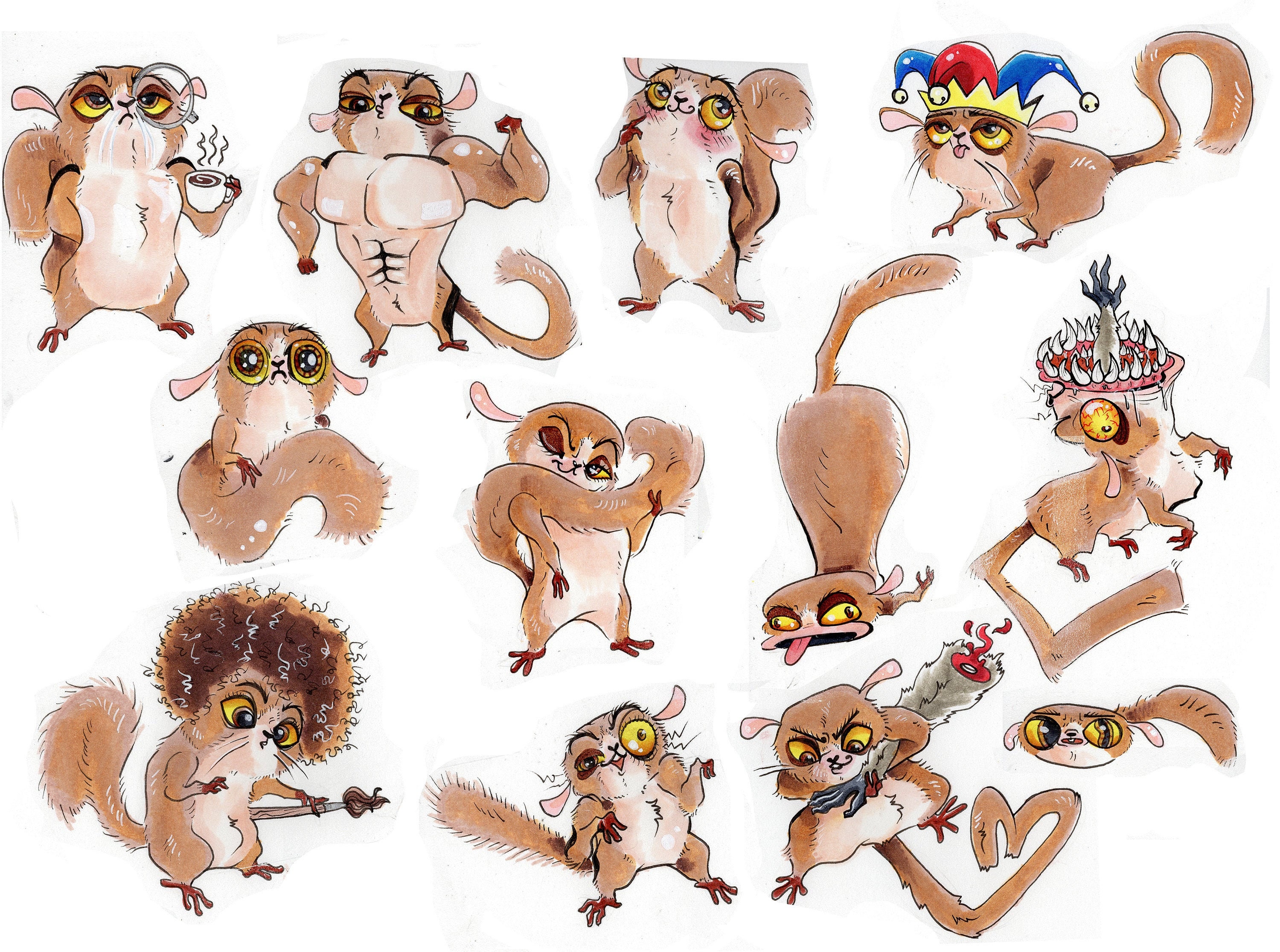 Set of 12 Small Madagascar Mort Stickers bumper - Etsy Finland Set of 12 Small Madagascar Mort Stickers bumper - Etsy Finland
