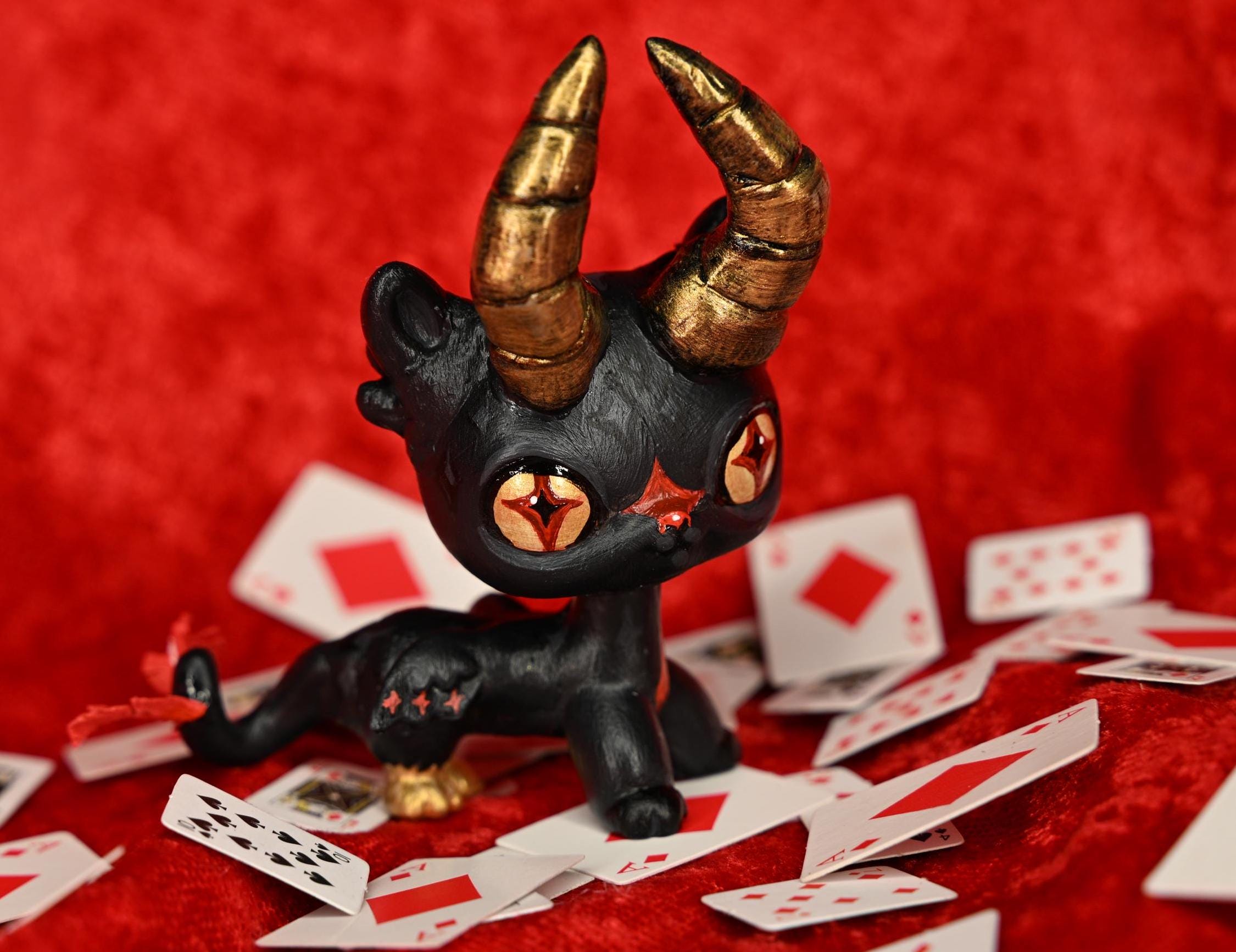 Lps Prototype Owl Littlest Pet Shop OOAK Panther Owl Bull (Ace Of