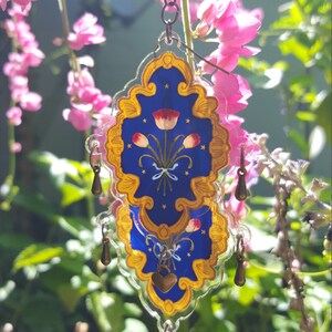 Floral Baroque-Inspired Statement Earrings