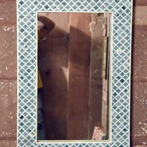 Handmade Bone Inlay Decorative Mirror, Bathroom Decor, Indian Art and Decor image 6