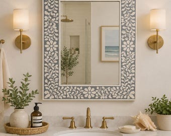 Moroccan Decor, Boho Wall Mirror, Housewarming Gift