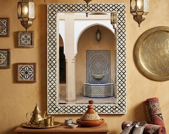 Moroccan Decor, Living Room Mirror, Gift for him