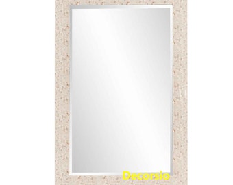 Handmade Mother of Pearl Inlay Floral Pattern Mirror Frame with Free Mirror