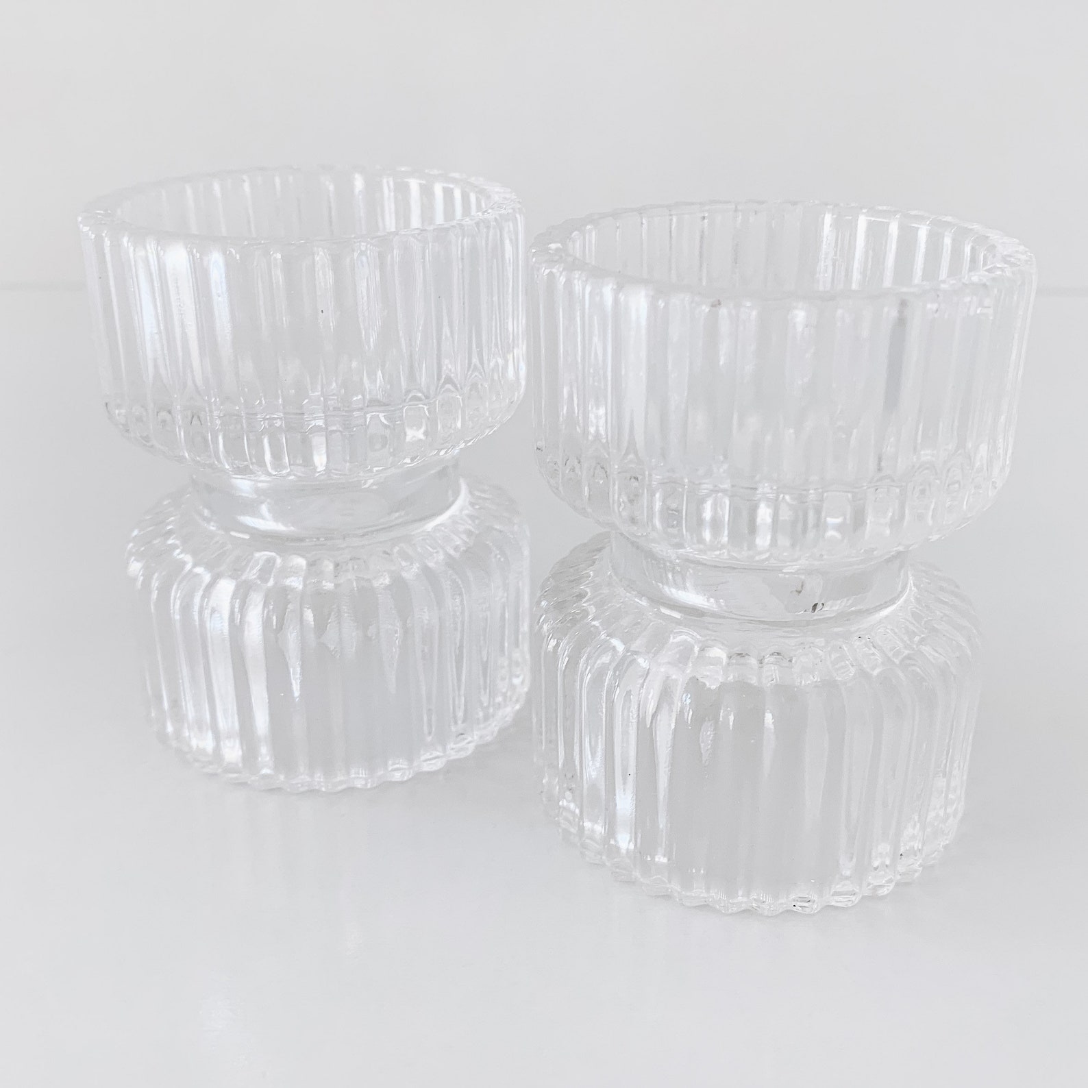Glass Taper Candle Holder Clear Glass Holders Dinner Etsy Australia