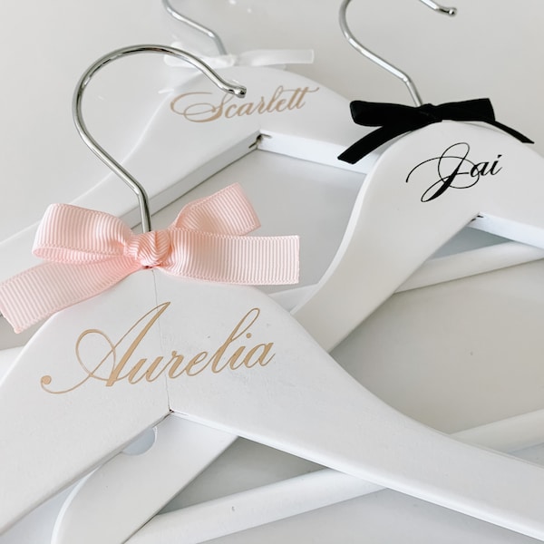 Junior Personalised Coat Hanger | Christening Coat Hanger | Baptism Coat Hanger | Flowergirl Coat Hanger | Pageboy Coat Hanger