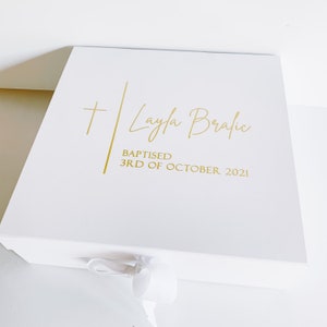 Large Personalised Gift Box |Customised Gift Box | Christening Box | Baptism Box | Thank you Box | Proposal Box