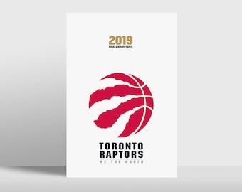 トロント ラプターズ 2019 NBA チャンピオン ポスター - セカンダリ ロゴ
