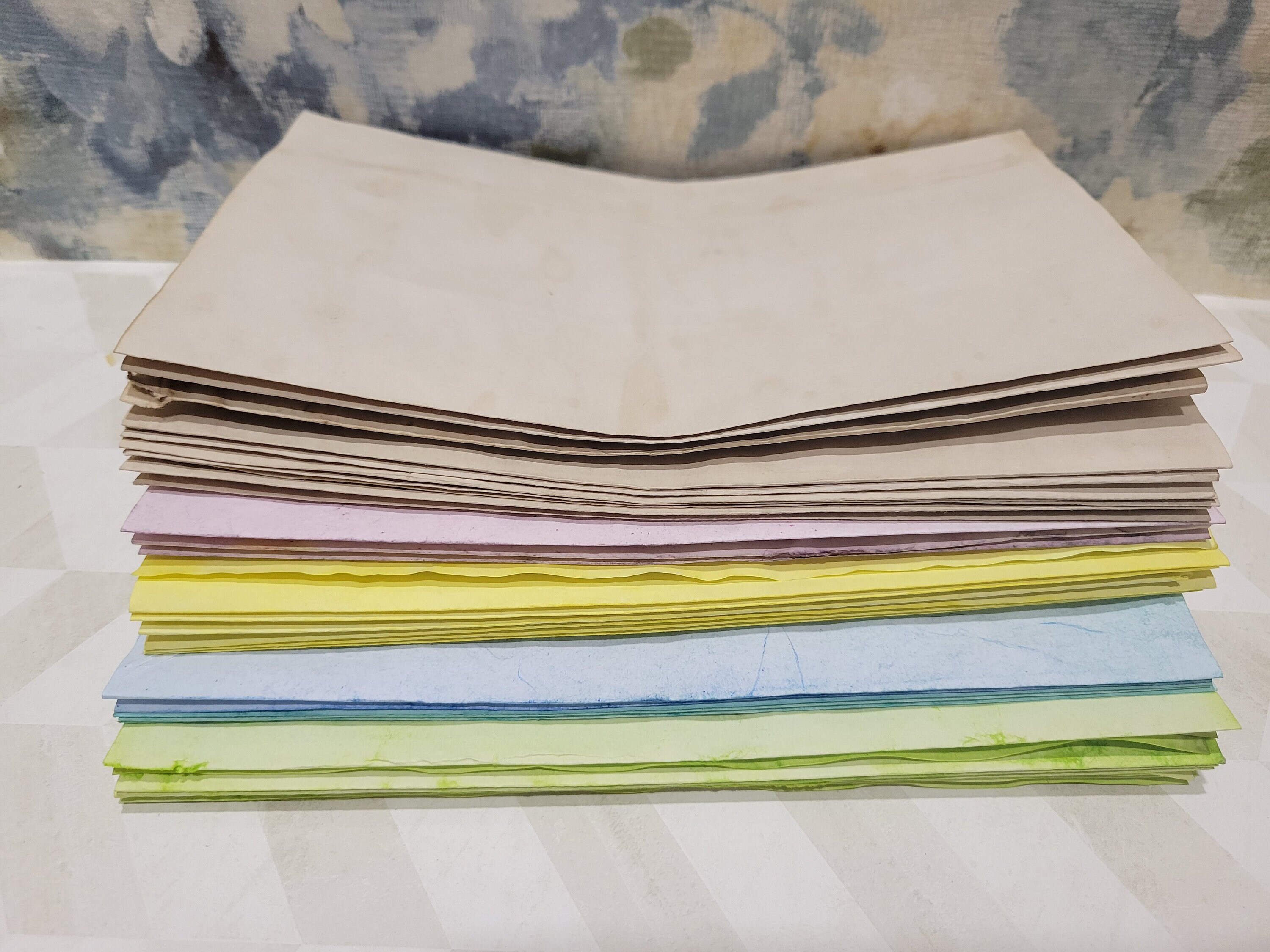 Coffee and Watercolor Dyed Paper, Junk Journals, 11x14 Folded Etsy