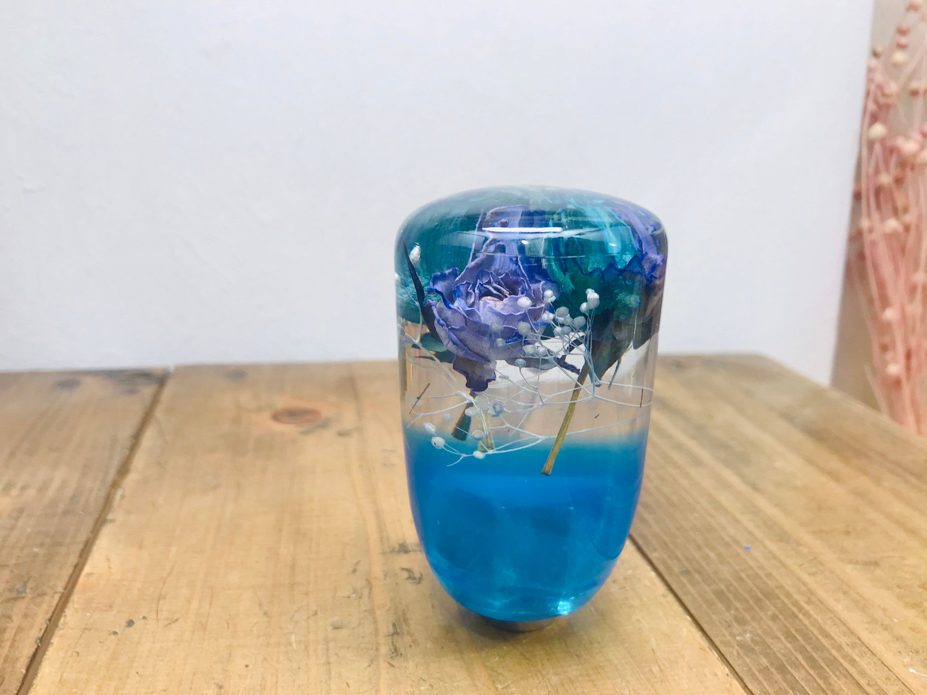水中花シフトノブ 紫と青の薔薇 - Etsy 日本