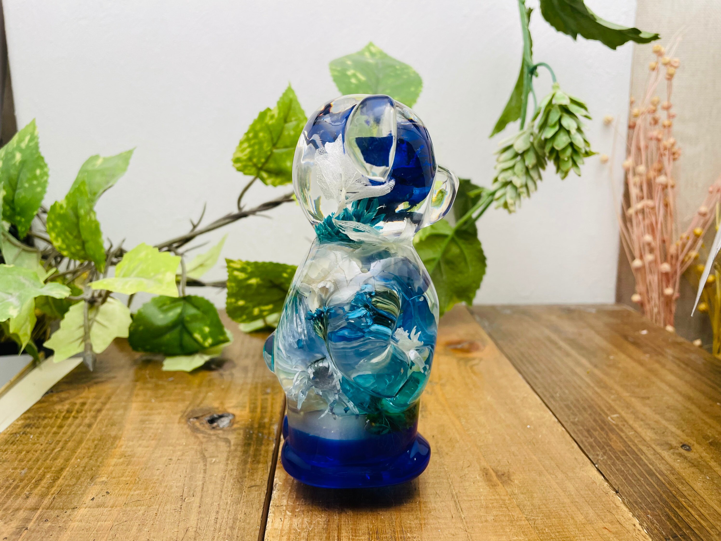 Underwater Flower Shift Knob Kuma-chan Blue Flower Garden - Etsy